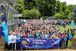 Community Turn Out In Force To Show Their Support For Salisbury Hospital At Stars Appeal’s Walk For Wards